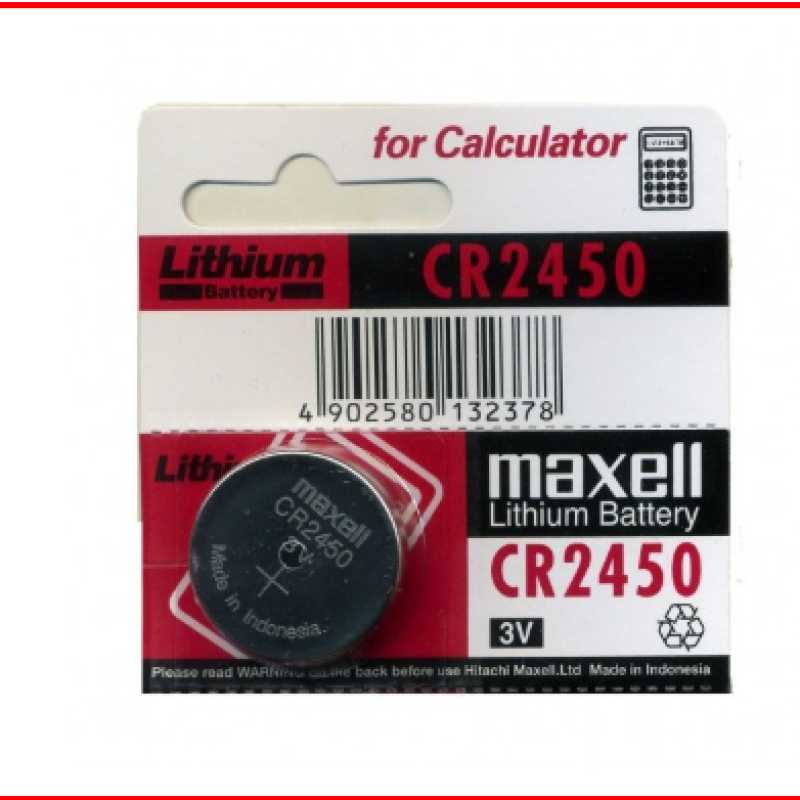 20 peace lot Maxell battery 2450 Car key & smart key Remote battery