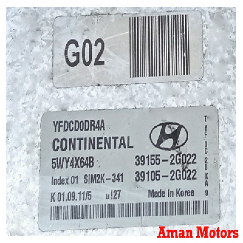 39155 - 2G022 HYUNDAI YF SONATA Engine Control Unit ECM ECU 5WY4X64B G02 39155 - 2G022 Korea