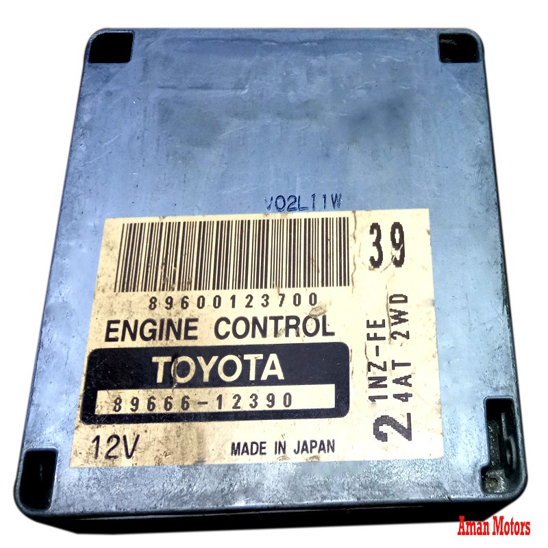 89666-12390 TOYOTA COROLLA FIELDER 2 1NZ-FE 24AT 2WD 39 ECU 89666-12390 ECM COMPUTER