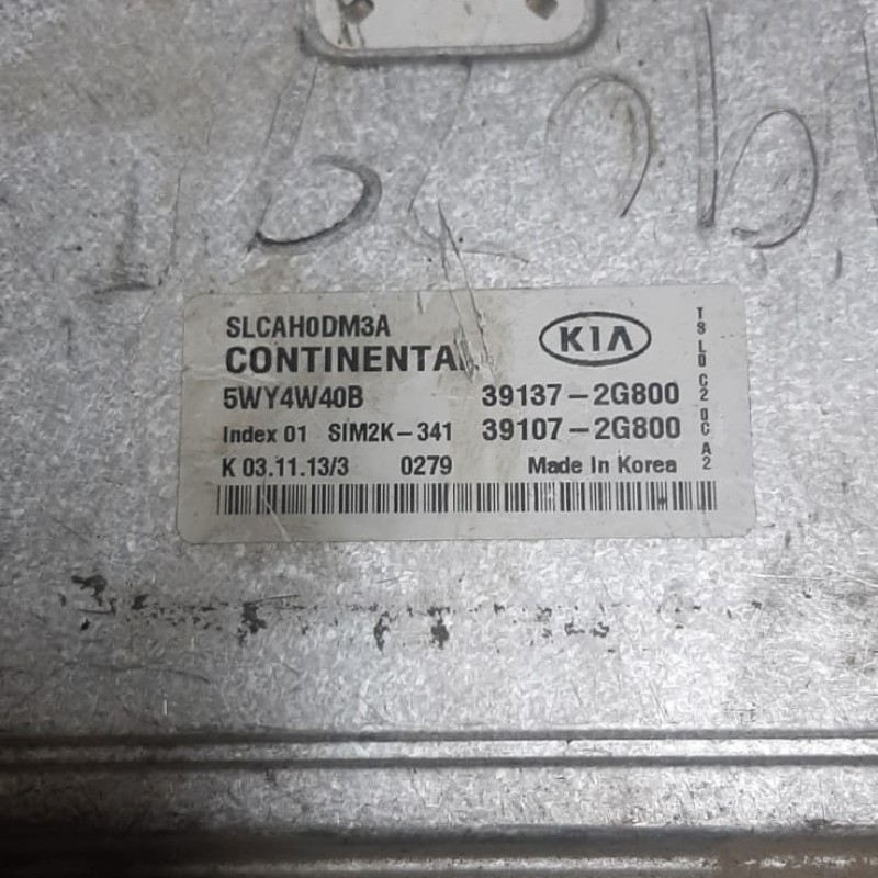 Engine Ecu Control Module For kia Slcah0Dm3a Continenta 39137-2G800/39107-2G 800