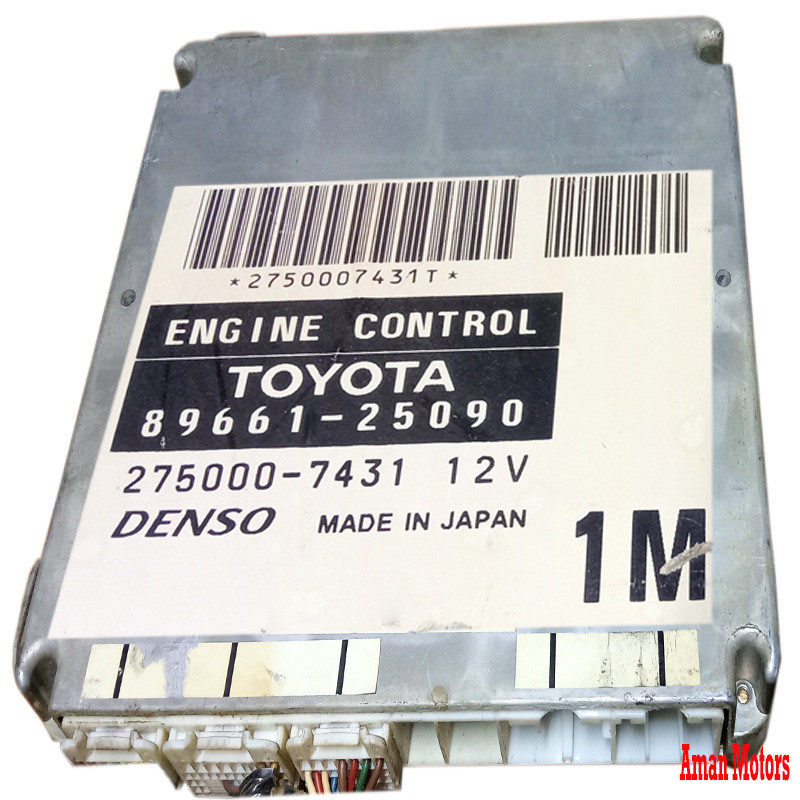 89661-25090 Toyota Computer engine control 8966125090 275000-7431 1M Denso Genuine OEM Used