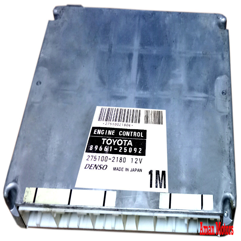 89661-25092 Toyota Computer engine control 8966125092 275100-2180 1M Denso Genuine OEM Used