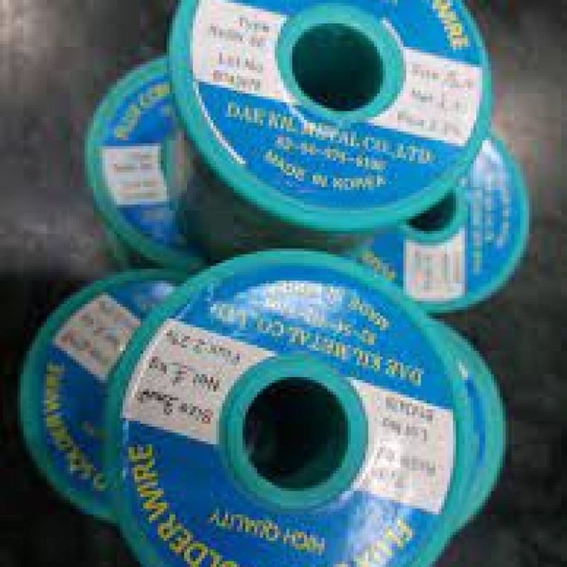 Original High Quality Flux Cored Solder Wire/ Solder Lead/ Rang/Rung 1.6mm dia, 2.2% Flux Core, 1 kg, DAE KIL METAL Best for Soldering (Made in Korea)