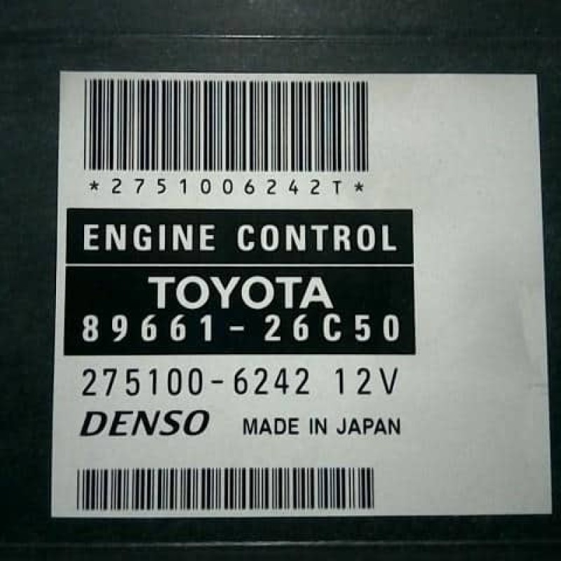 89661-26C50 TOYOTA Hiace Engine Control Unit 2007 2008 2009 CBF-TRH226K 8966126C50