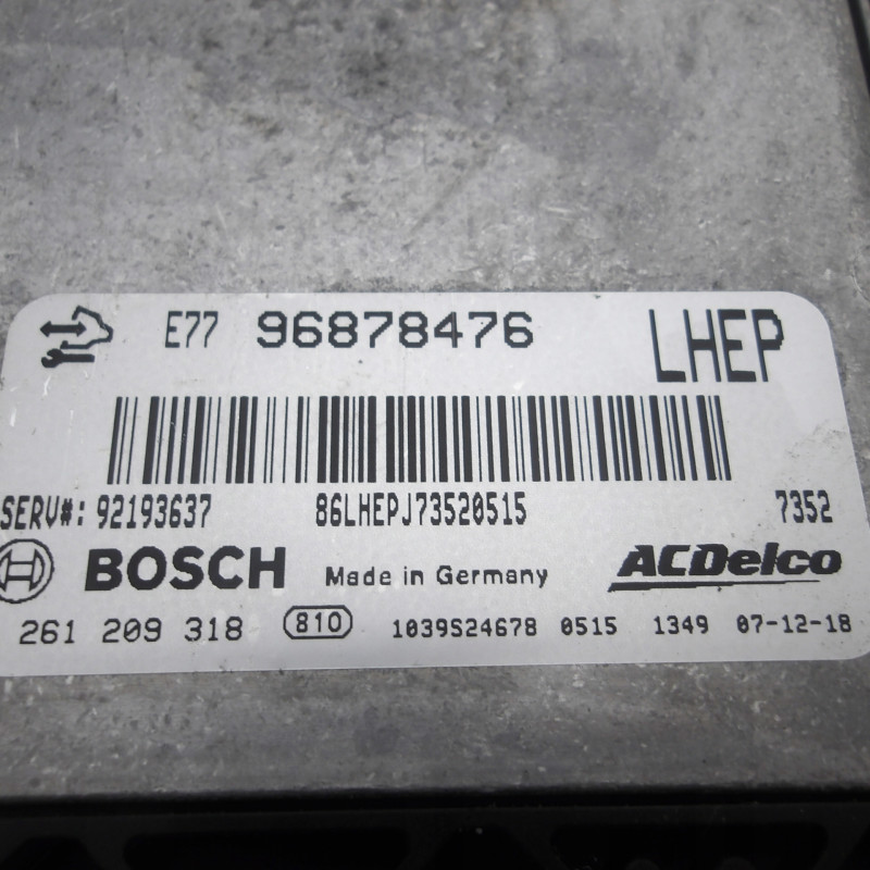 HOLDEN CAPTIVA ENGINE ECU E77 (96878476) 2006-2011